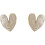 Silver Needle Drop Flower Stud Earrings 1