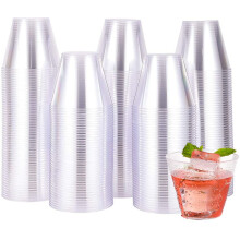 200 vasos desechables de plástico transparente de 9 pulgadas, vasos resistentes para fiestas, vasos desechables para el Día de Acción de Gracias,