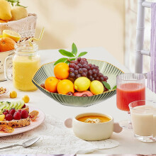 Fruit Serving Tray – Party Platter, Food-Grade Thick Plastic, Non-Slip Bottom, Reusable & Elegant