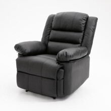 SQUAREBOXX Hawthorne Recliner Armchair, 3 Positions, Adjustable Backrest and Footrest, 102 cm (Brown)