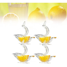 Bird lemon squeezer acrylic manual juicer 4 pcs