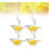 Bird lemon squeezer acrylic manual juicer 4 pcs 1