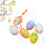 Easter Event & Party Supplies,Easter Egg Ornament Easter Colorful Egg Printed Easter Eggs Easter Tree Decoration For Easter Spring 1