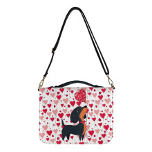 Dachshund Heart PU Leather Bible Cover – Lightweight,