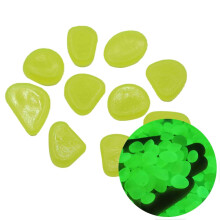 Glow in The Dark Pebbles Luminous Stones Rocks for Garden Aquariums Decor 300PCS 2025 New Glowing Stones Outdoor