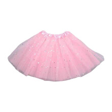 Glitter Mesh Skirt for Girls' Dance Performances and Parties, Made of Polyester Fiber with Sequin Decorations