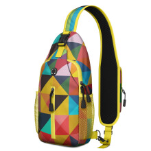 Bolso bandolera unisex de estilo bohemio tribal, resistente al agua, 14,6 x 7,5 x 3,3 pulgadas.