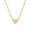 Initial Pendant Necklace 18K Gold Plated Figaro Chain 1