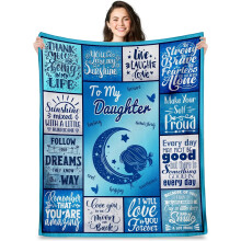 Couverture cadeau pour sœur, 127 x 152 cm, pour un anniversaire ou la fête des mères