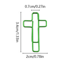 Macaron Color Cross Paper Clips 50pcs – Compatible with School, Office & Home Use, Stylish, Durable, Aesthetic Gift