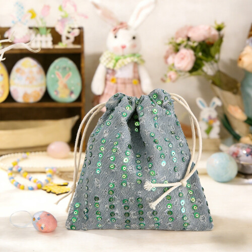 Small Storage Bag Dustproof Polyester Easter Candy Gift