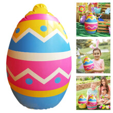 4 Pcs Inflatable Easter Egg Outdoor Decoration 15" Blow up Colorful Eggs Yard Indoor Outdoor Ornaments Home Decor