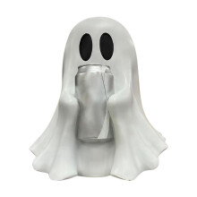 Halloween Coke Ghost Can Holder, Personalized Spooky Statue for Diet Coke Cans, Cute Desktop Decor with Easy Swap Design for Beverages