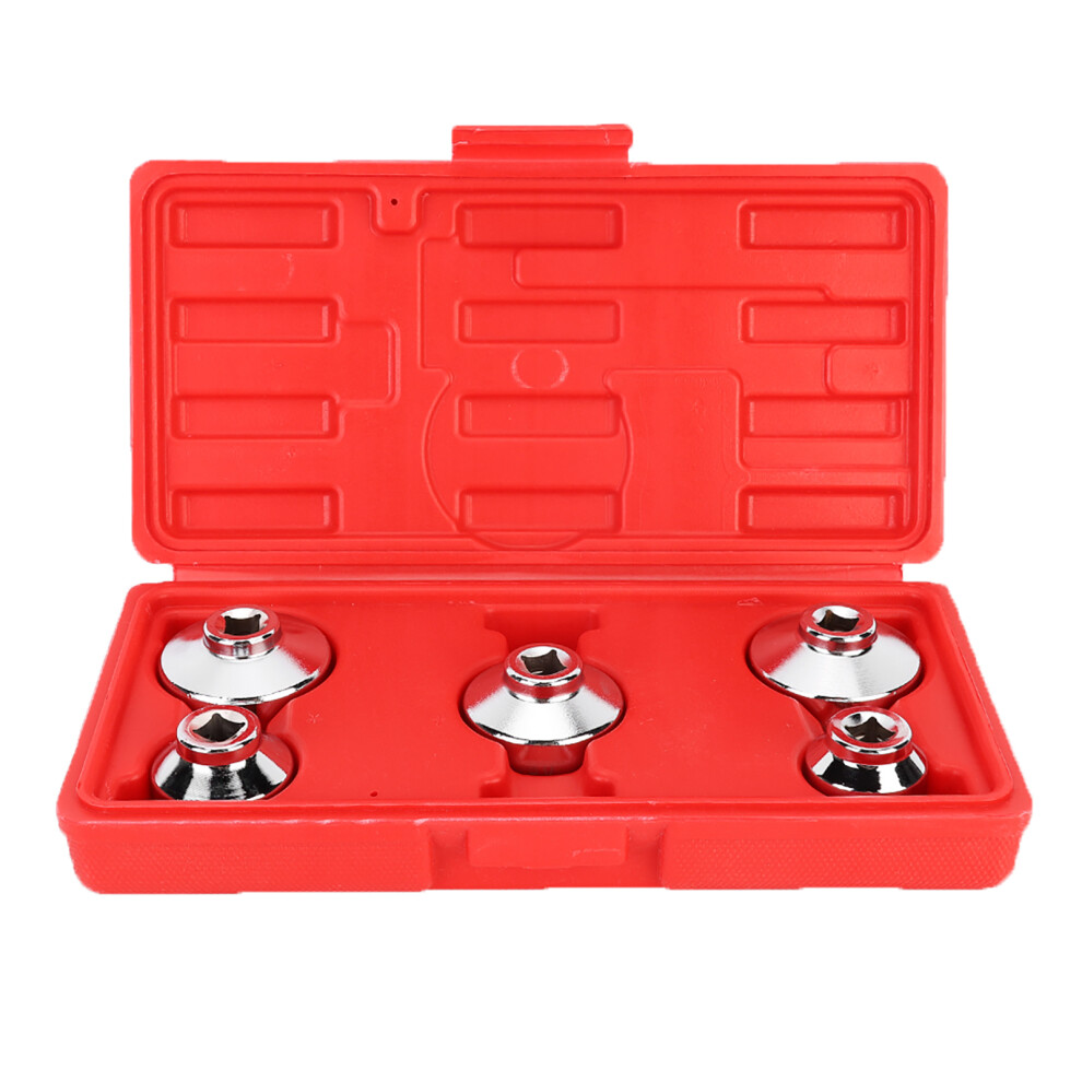 5Pcs Universal Oil Filter Wrench Socket Set 7790334591598