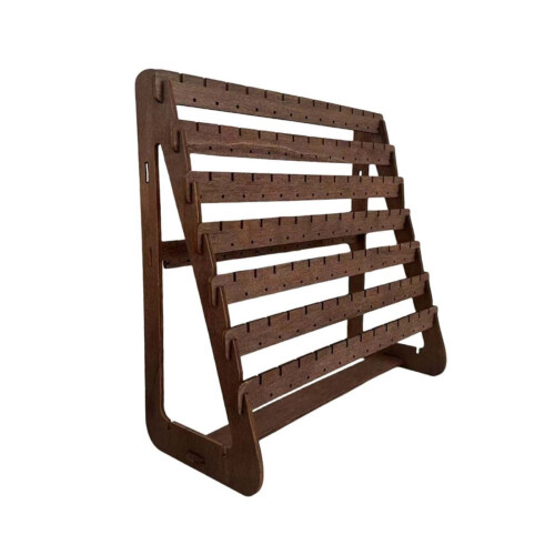 Wood Earring Display Stand for Stud and Hook Earrings 1 Pack 1
