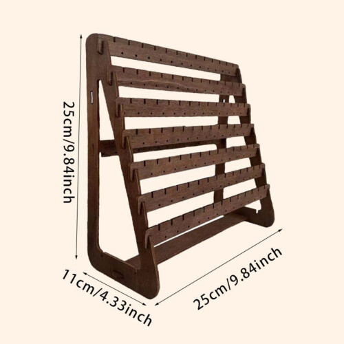 Wood Earring Display Stand for Stud and Hook Earrings 1 Pack 2