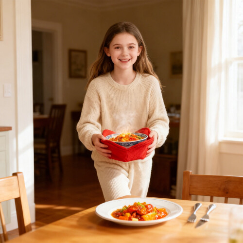 Microwave-Safe Bowl Holder Fabric Pot Mat 2 Pcs 2