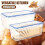 Plastic Bread Storage Box Airtight Food Storage Container Sandwich Bread Keeper With Lid Loaf Bread Container Kitchen Organizer 2