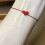 Delicate Handwoven Thread Heart Pattern Bracelet Skin-Burgundy 3