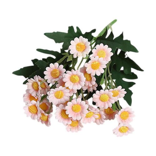 Τεχνητό μπουκέτο μεταξωτών λουλουδιών Gerber Daisy για το σπίτι και 1