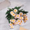 Τεχνητό μπουκέτο μεταξωτών λουλουδιών Gerber Daisy για το σπίτι και 5
