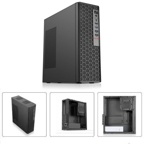 Kleine pc-behuizing Metaal ondersteunt moederborden en 1