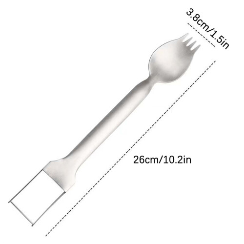 Watermelon Fork Slicer 2-in-1 Stainless Steel Fruit Cutter 2