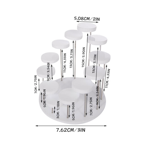 Clear Acrylic Cupcake and Cake Stand 12-Tier 2