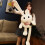 Rabbit Plush Toy with Extendable Ears 24In to 60In White 1