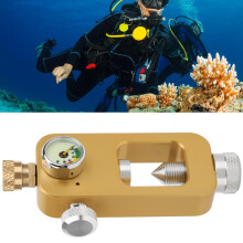 Golden Scuba Adapter 8mm with Gauge