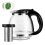 Black Glass Teapot Non-Drip Spout Ergonomic Handle 1500ml 2