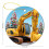 Yellow Construction Truck Ornament – Ceramic, 3" 2