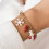 Christmas Tree and Snowflake Bracelet Beaded Wrist Chain 4