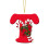 Christmas Ornament Personalized Acrylic Letter 3.9 in Red 2
