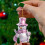 Pink and Silver Snowman Christmas Ornament 1 Pack 5