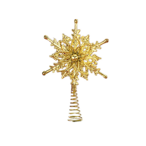 Christmas Tree Topper Mini Silver Star Metal Glitter 1