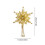 Christmas Tree Topper Mini Silver Star Metal Glitter 3
