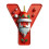 Red Personalized Initial Christmas Ornament Santa Theme 26 1