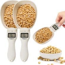 Digital Measuring Spoon Scale with LED Display, Accurate Electronic Measure Cup with Conversion, Compatible with Kitchen Use