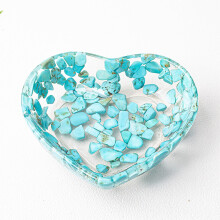 Heart Shaped Resin Bowls Transparent Bowl With Beautiful Patterns(T,Plastic)
