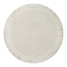 Lace-Trimmed Round Paper Placemats 15-inch