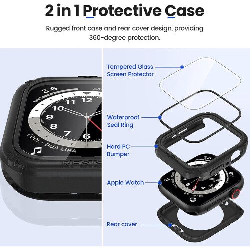 Apple Watch Series 8/7 45mm Waterproof Rugged Case 2