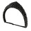 Baroque Styles Headband With Rhinestones Design-Black 1