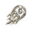 Punk Belt Buckle Replacement Unique Belt Buckle-silver  buckle 1