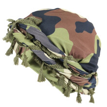 Totenkopf-Mütze mit Fransen für Outdoor-Sportarten,-Tarnung grün