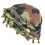 Fringed Twist Head Wrap Solid Color Durag-camouflage green 1