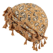Breathable Soft Durag Skull Hat Stretchy Headwear-Earthy yellow