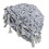Couvre-chef Durag à franges torsadé, couvre-chef-Gris clair 1