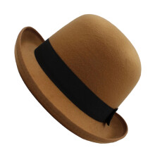 Unisex Cabaret Magicians Hat Victorian Style Black Ribbon-cl