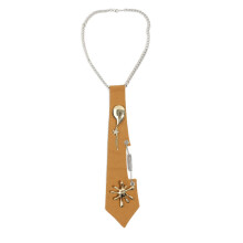 Uniform Ties School Girls Metal Chain Bowtie Necktie Cosplay